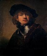 Rembrandt Peale Self portrait as a Young Man oil painting on canvas